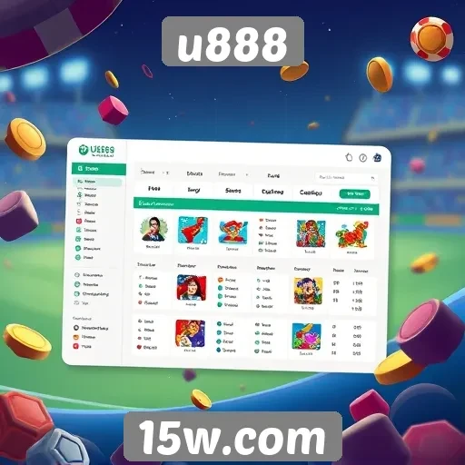 Usabilidade e design da plataforma de jogos u888